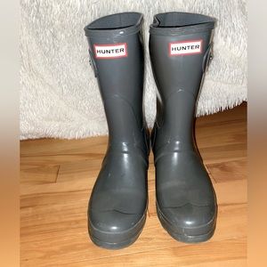 Grey hunter boots